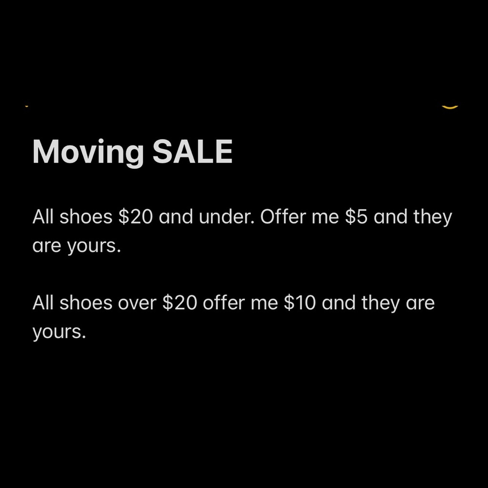 Shoe sale
